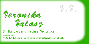veronika halasz business card