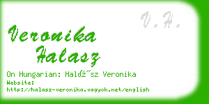 veronika halasz business card